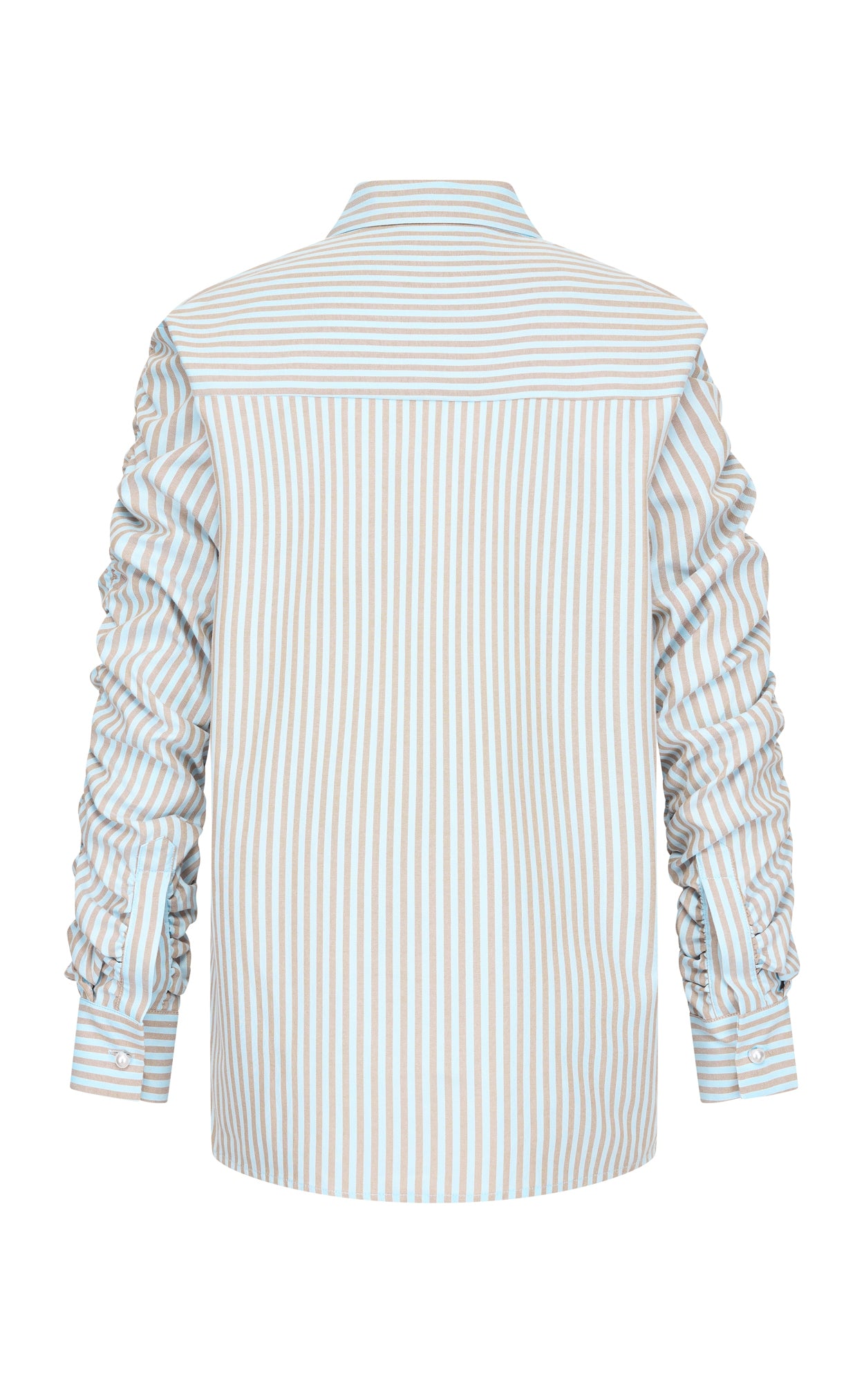 Sander stripe blouse | Aímée the Label | Stripe sand/blue